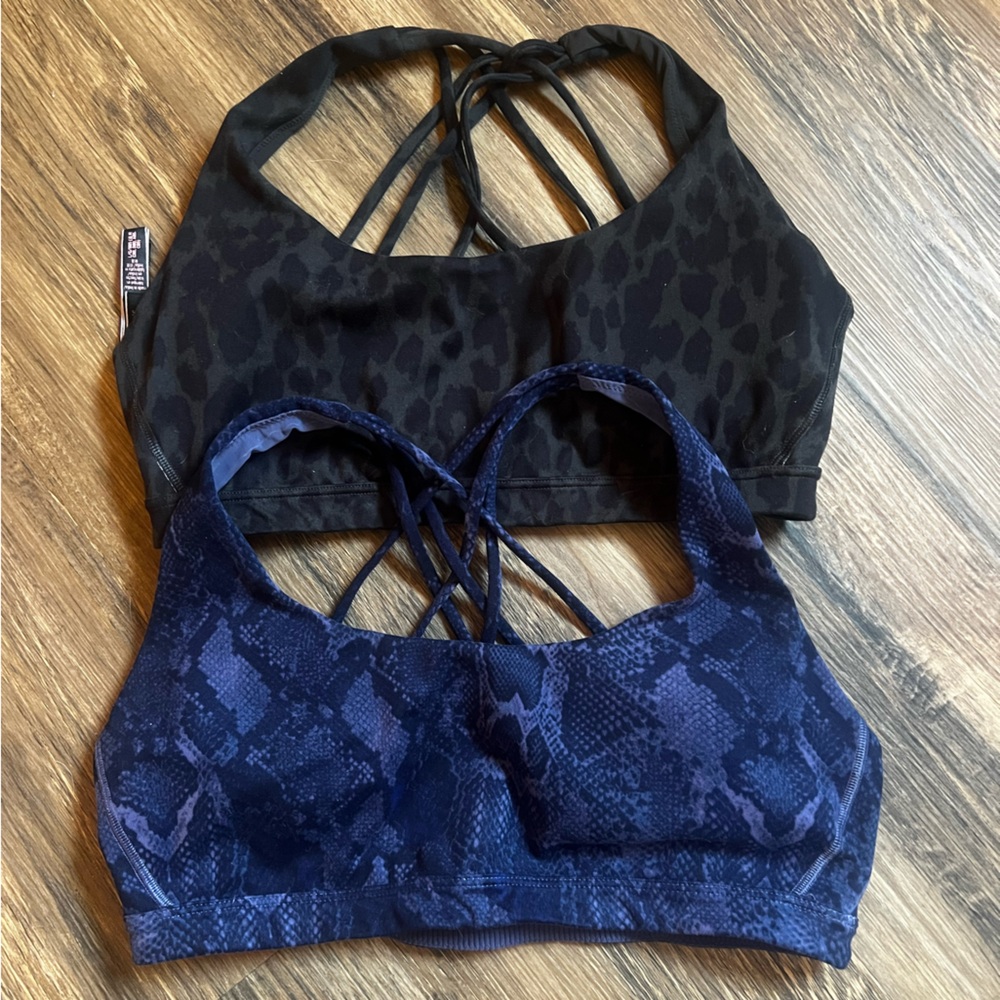 Victorias Secret Sports Bras Lot Leopard and Snakeskin Pattern